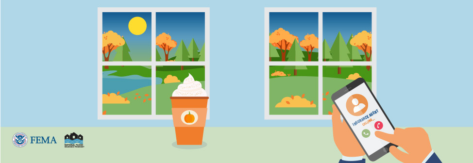 insurance agent calling, two windows with foliage in the background