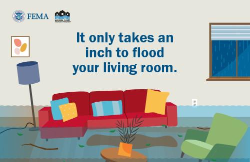 it only takes an inch to flood your living room