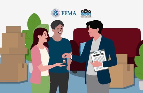 Renters receiving keys