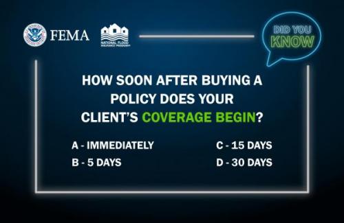 how soon after buying a policy does your client's coverage begin?