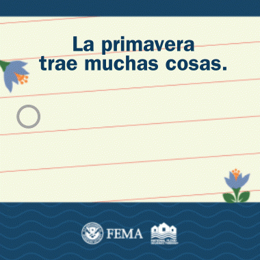 La primavera trae muchas cosas.