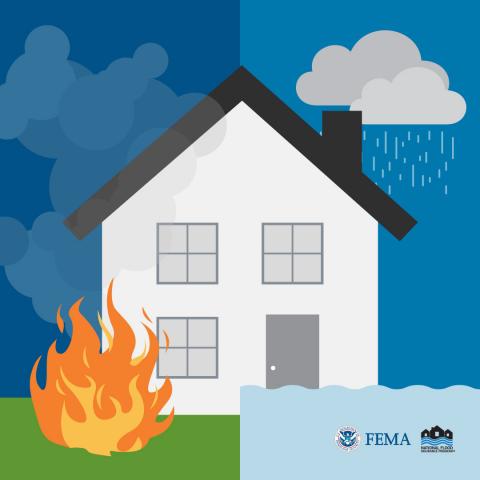 house with disaster events