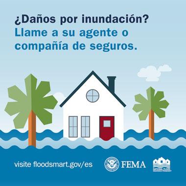 Casa de playa inundada