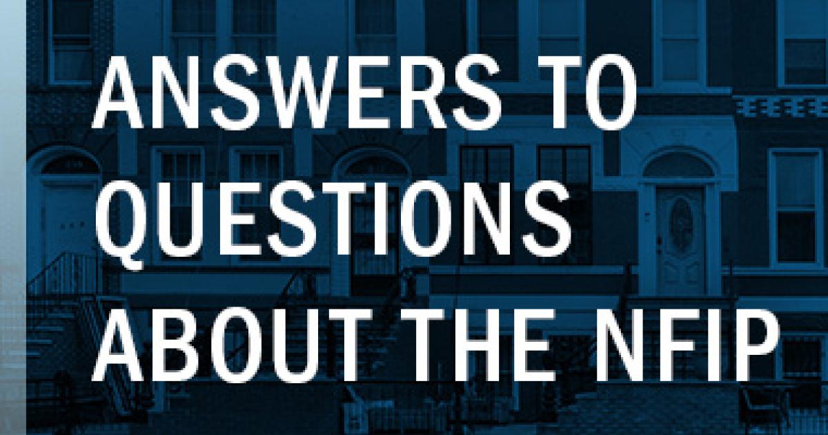  answers to questions about the nfip