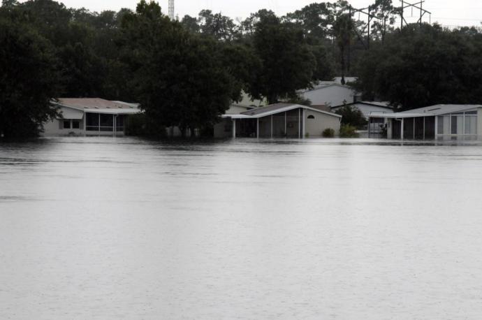 Tropical storm flooding, Debary, FL