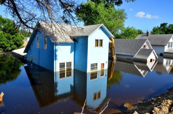 Flood damage, Minot, ND