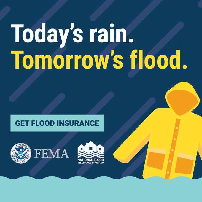 yellow raincoat floating in flood waters