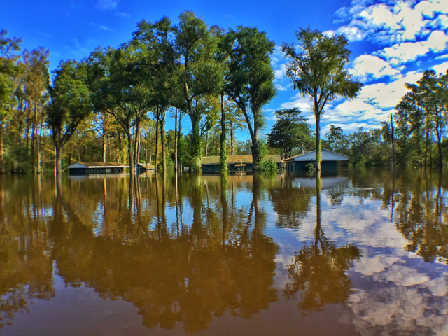 Homes flooded following Hurricane Matthew