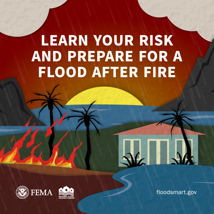 learn your risk and prepare for a flood after fire