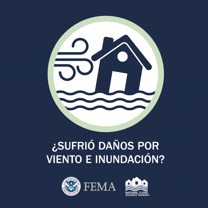 Sufrio daños por Vientos e Inundación 