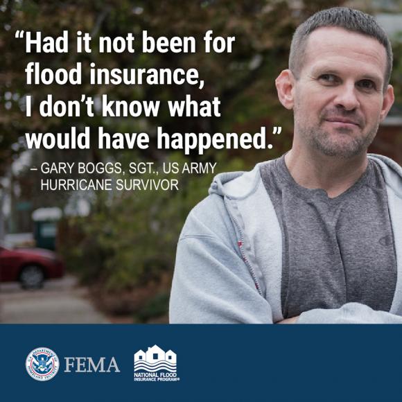 Had it not been for flood insurance, I don't know what would have happened (Gary Boggs)