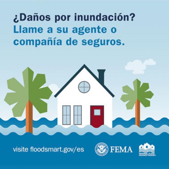Casa de playa inundada