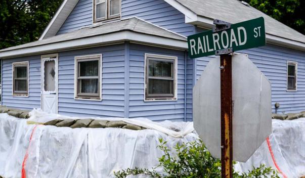 house with barriers